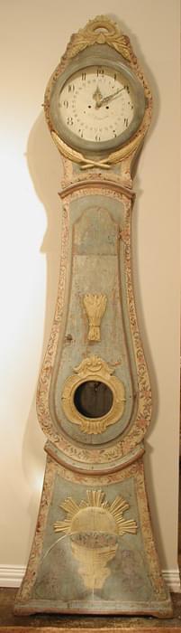 Rare Gustavian Longcase Clock - circa 1800 Stockholm, Sweden