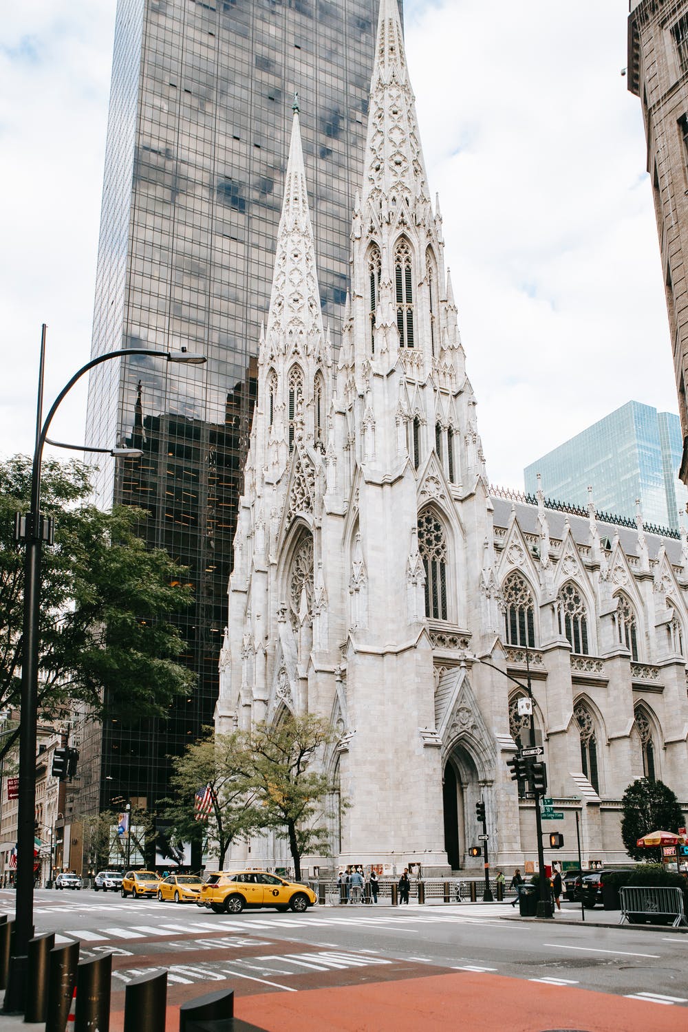 A large and beautiful stone cathedral that is a great example of Gothic architecture.