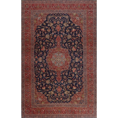 Antique Persian Kashan Rug