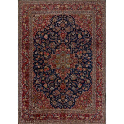 Antique Persian Kashan Rug