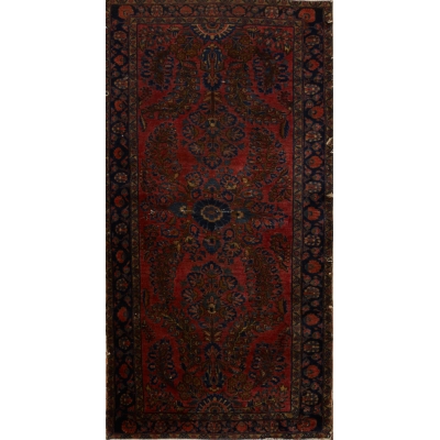 Antique Oriental Sarouk Rug