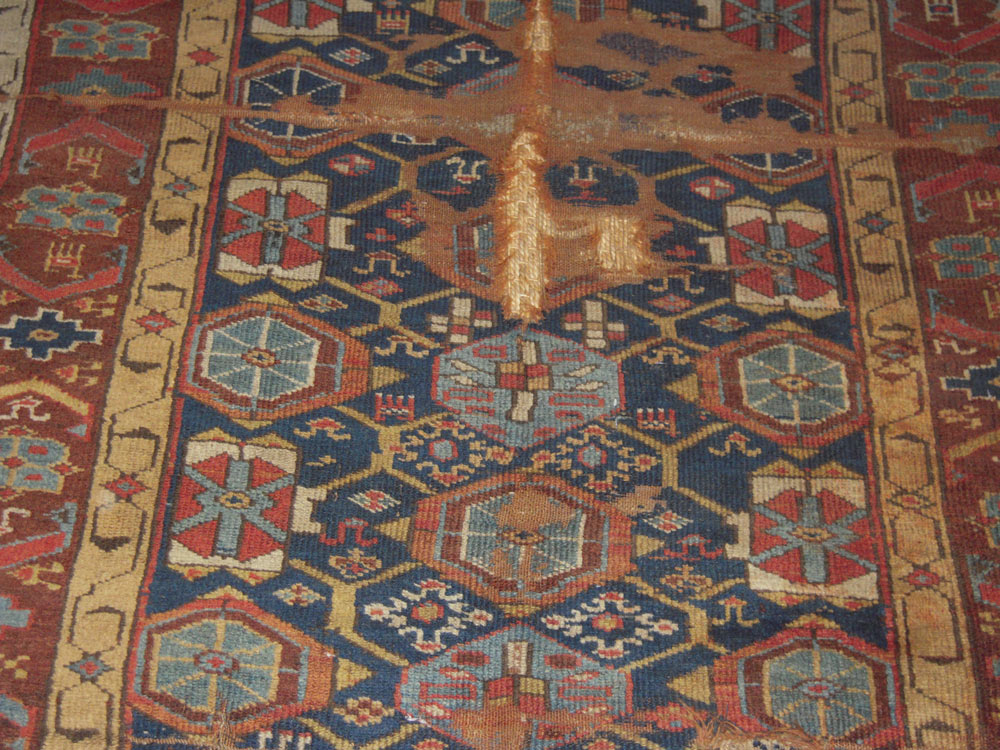 Antique Oriental Worn Caucasion Rug Our Antique Rug Collection