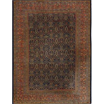  Antique Persian Mahal Rug