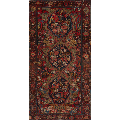  Antique Oriental Karabagh Rug