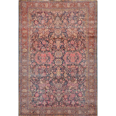 Antique Persian Kashan Rug