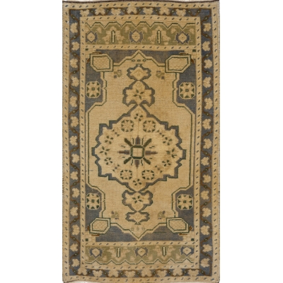 Vintage Turkish Oushak Rug