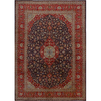 Antique Persian Kashan Rug
