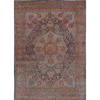  Antique Persian Kerman Rug