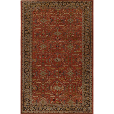  Antique Persian Mahal Rug