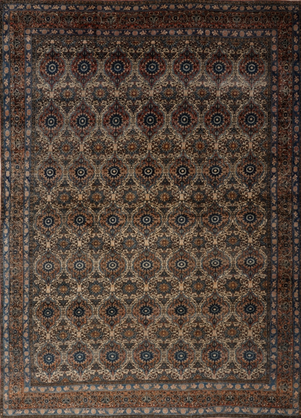  Antique  Yazd Rug