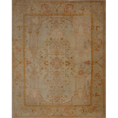 Antique Turkish Oushak Rug