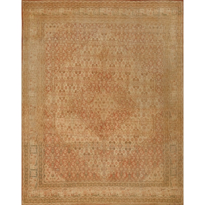 Antique Persian Tabriz Hajalili Rug