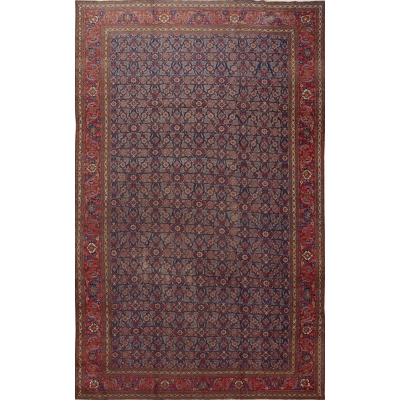  Antique Persian Tabriz Rug
