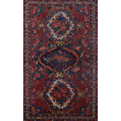  Antique Oriental Bakhtiari Rug