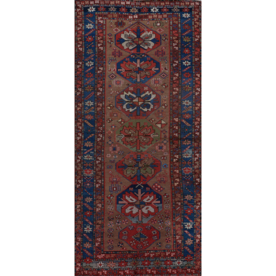  Antique Oriental Kazak Rug