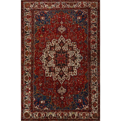  Antique Oriental Bakhtiari Rug