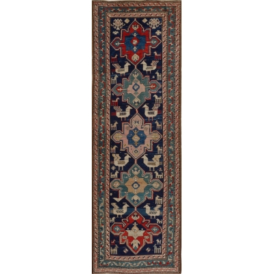 Antique Oriental Caucasion Rug