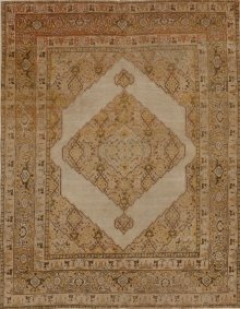  Antique Persian Tabriz Hajalil Rug