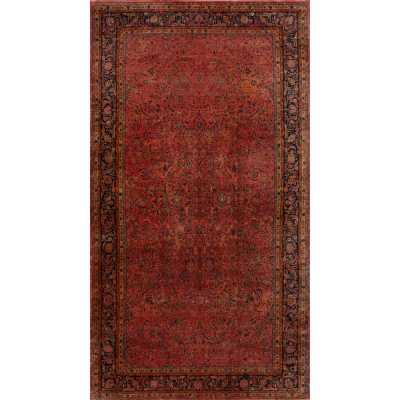 Antique Oriental Sarouk Rug