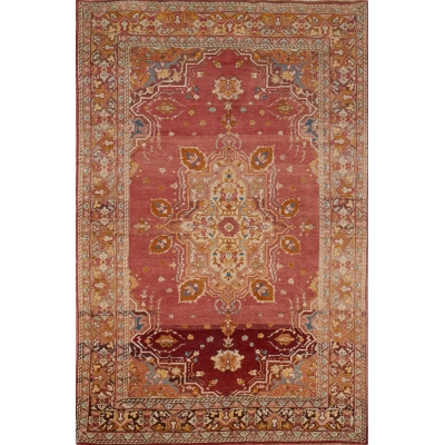 Antique Turkish Oushak Rug