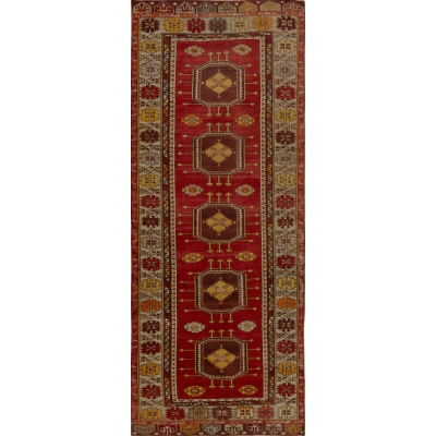 Antique Turkish Oushak Rug