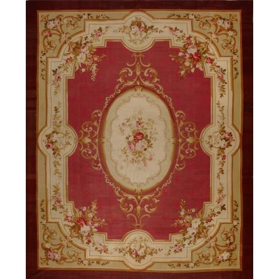 Antique European Aubusson Rug