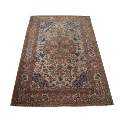 Antique Persian Esfahan Rug