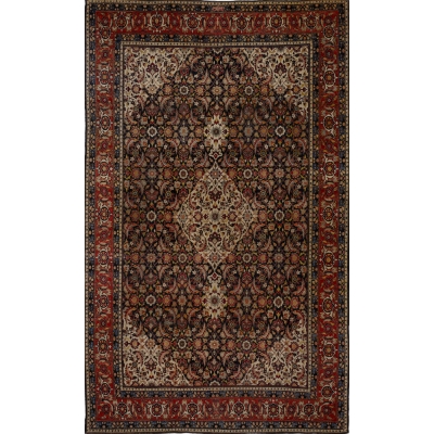  Antique  Yazd Rug