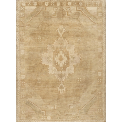 Vintage Turkish Oushak Rug