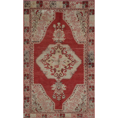 Antique Turkish Oushak Rug