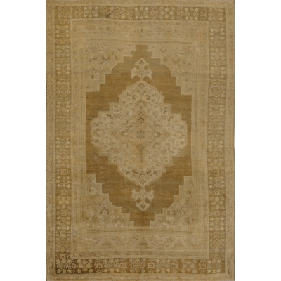 Antique Turkish Oushak Rug