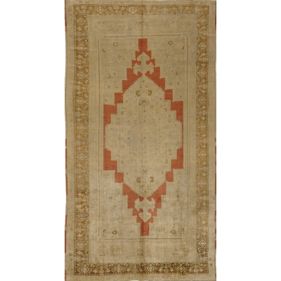 Antique Turkish Oushak Rug