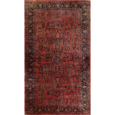 Antique Oriental Sarouk Rug