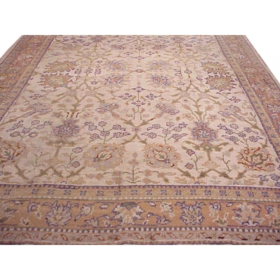  Antique Turkish Oushak Rug