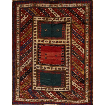  Antique Oriental Caucasion Rug