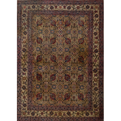  Antique Persian Tabriz Rug