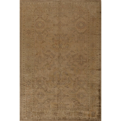 Antique Turkish Oushak Rug