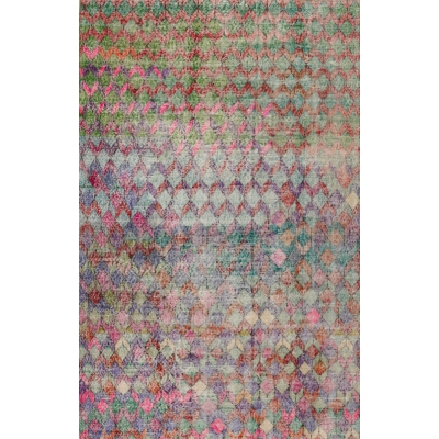 Vintage Distressed Khotan Rug