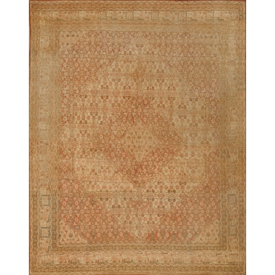  Antique  Persian Tabriz Hajalili Rug