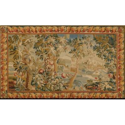 Antique Tapestry Panel, French, Framed, Needlepoint, Decorative
