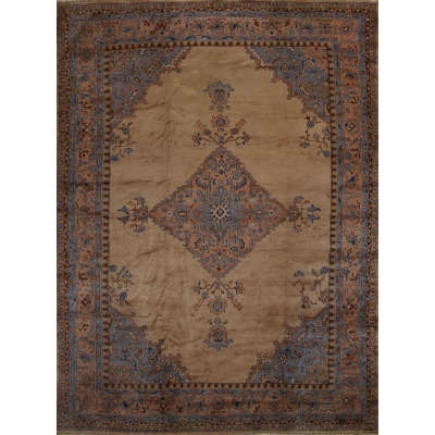 Antique Turkish Oushak Rug
