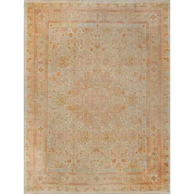 Antique Turkish Oushak Rug