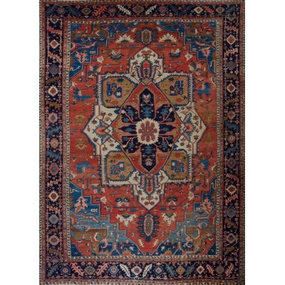  Antique  Serapi Rug