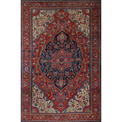  Antique  Serapi Rug