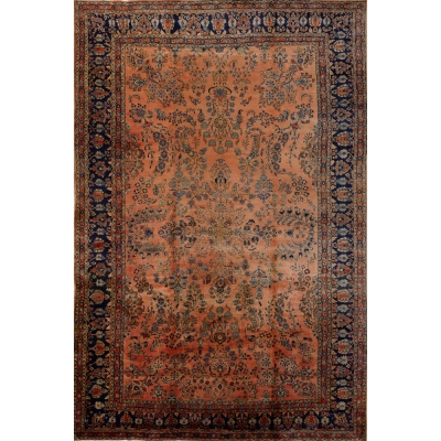 Antique Oriental Sarouk Rug