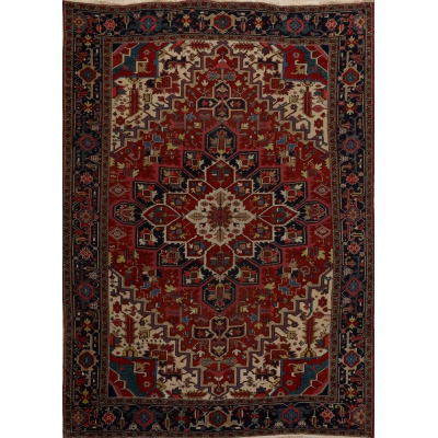  Antique Persian Serapi Rug