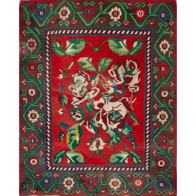Semi-Antique Kilim Bessarabian Rug