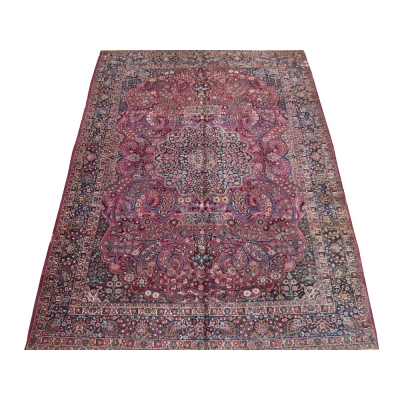 Antique Oriental Mashad Rug