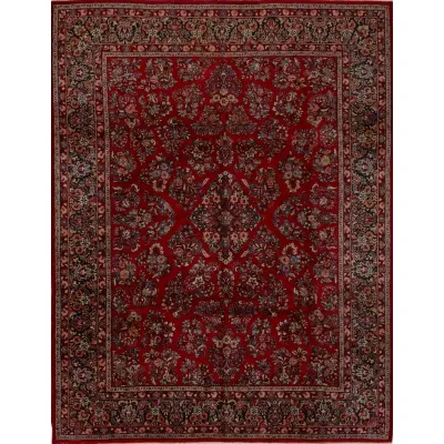 Antique Persian Mahal Sarouk Rug