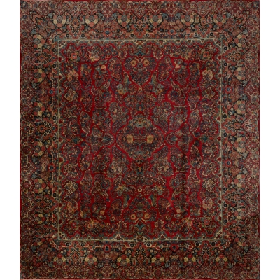 Antique Oriental Sarouk Rug